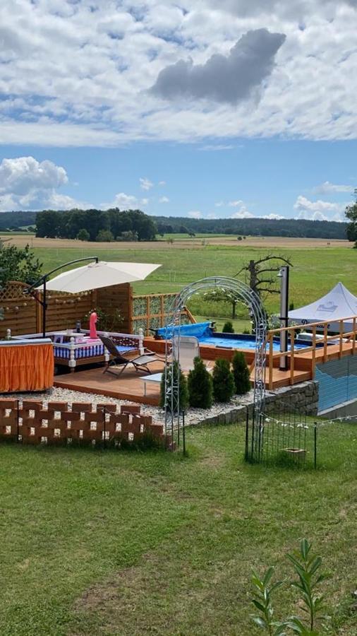 Bungalow Mit Sauna In Einer Ruhige Wald Lage. Grossnaundorf Kültér fotó